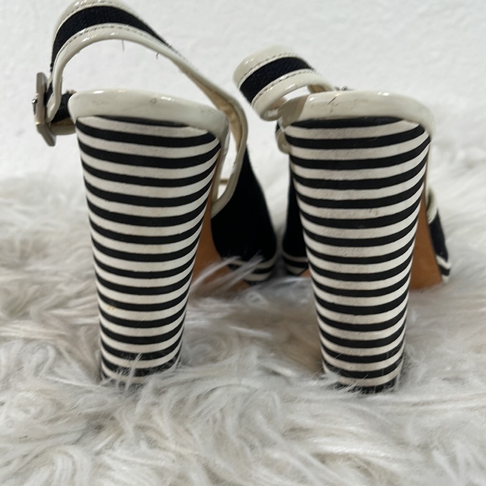 Michael Michael Kors Sofia Sling Backs Canvas/Lea… - image 5